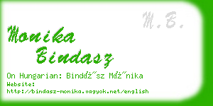 monika bindasz business card